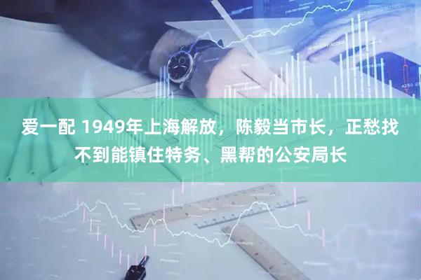 爱一配 1949年上海解放，陈毅当市长，正愁找不到能镇住特务、黑帮的公安局长